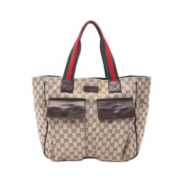 GUCCI Brown Leather Tote Bag - Picture 1 of 11